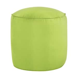 Sunbrella Canvas Macaw Round Outdoor Bean Pouf 20 in. x 20 in. x 18 in.