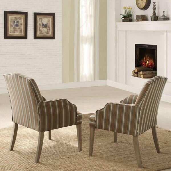 HomeSullivan Kinsley Driftwood Dining Chair (Set of 2)
