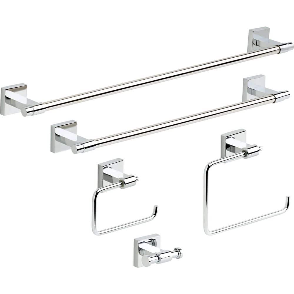 Maxted Polished Chrome Wall Mounted Towel Ring