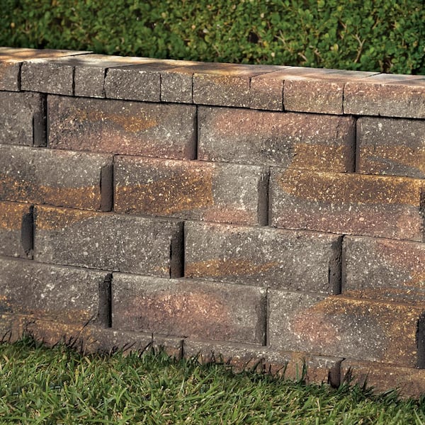 Pavestone RockWall Small 4 in. x 11.75 in. x 6.75 in. Palomino Concrete  Retaining Wall Block 11012381