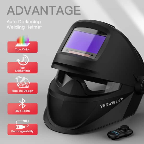 Klutch MonsterView® 1500 Flip-Up Auto-Darkening Welding Helmet