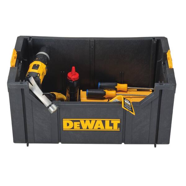 DEWALT ToughSystem 22 Tote Tool Box – Stackable, Heavy-Duty, Holds 50 Lbs