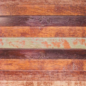 The Prairie Wood 2 ft. x 2 ft. PVC Textured Faux Reclaimed Wood Plank Drop In Ceiling Tile (40 sq. ft./case)