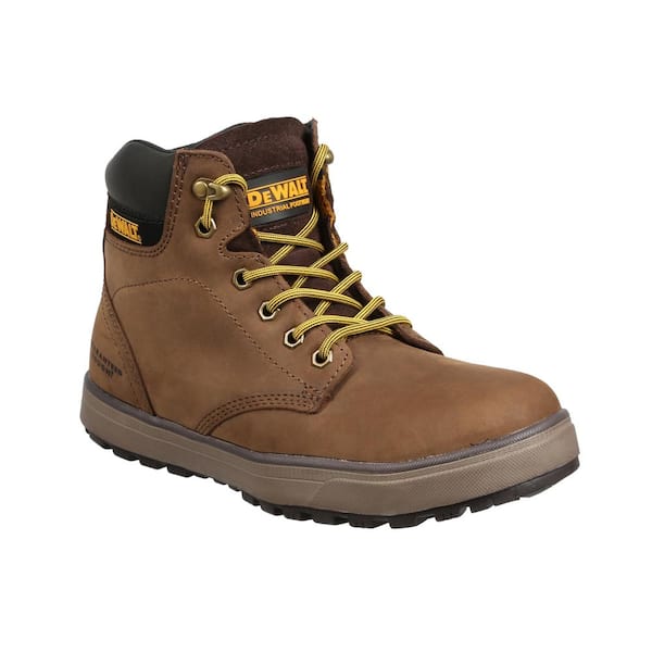 DEWALT Men's Plasma 6 Inch Work Boots - Steel Toe - Brown Size 8(M)