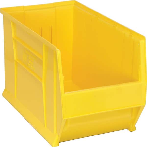 30 in. Quantum Hulk 28 Gal. Storage Tote in Yellow (1-Pack)