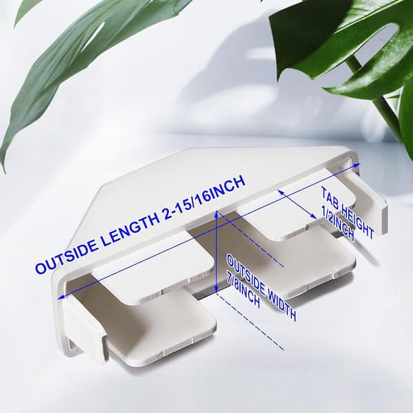 Afoxsos Vinyl Picket Fence Caps White Dog Ear Design Easy