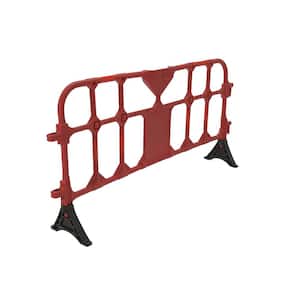 79 in. x 40 in. x 3 in. Red Plastic Handrail Barrier