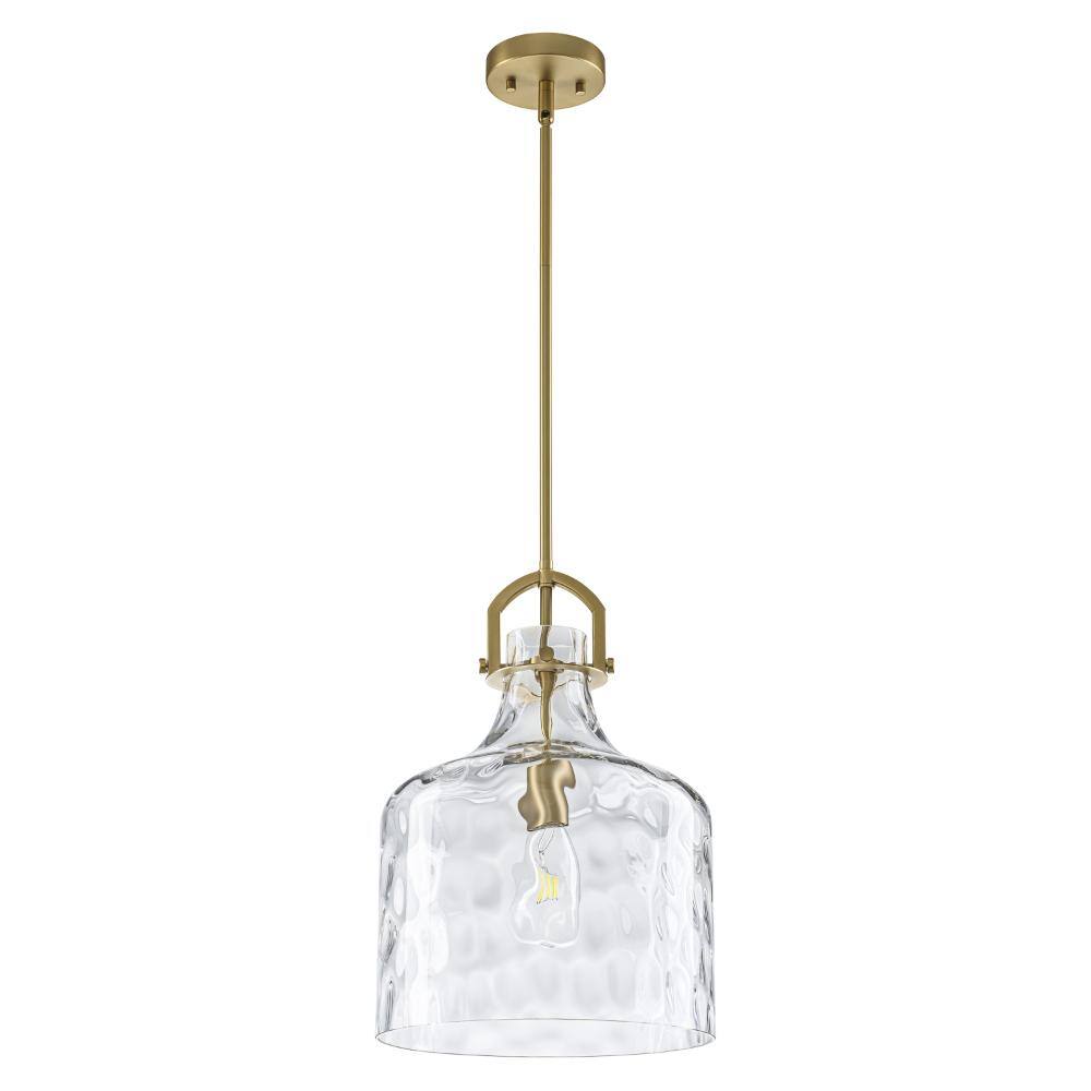 11.8 in. 1-Light Modern Farmhouse Clear Bell Glass Pendant Light, Transitional Gold Kitchen Island Light Fixture price history on PriceWatchPro