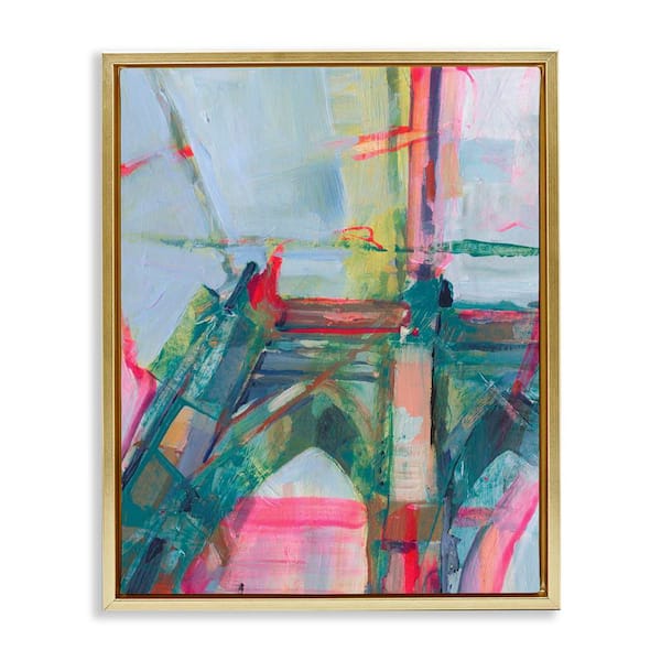 Stupell Industries Looming Bridge Arches by Ethan Harper Gold Floater Frame Architecture Graphic Art Print 31 in. x 25 in.