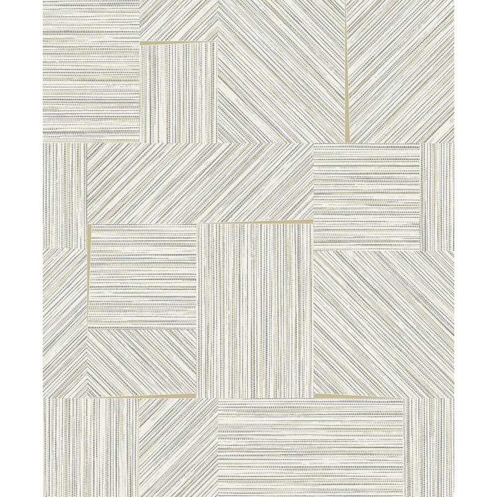 Seabrook Designs 57.5 sq. ft. Dove and Metallic Gold Husk Non-Woven ...
