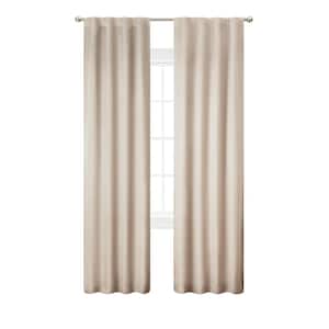 Ultimate Linen Blackout Back Tab Curtain - 38 in. W x 84 in. L (2-Panels)