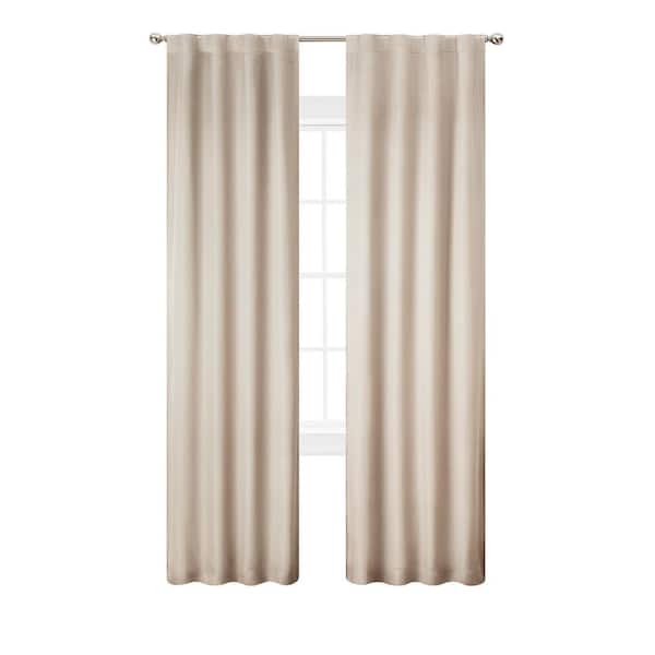Nautica Ultimate Linen Blackout Back Tab Curtain - 38 in. W x 84 in. L (2-Panels)