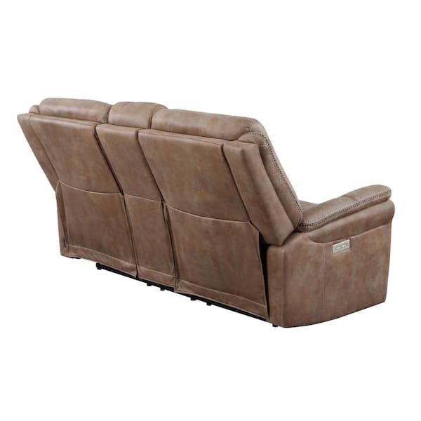 Suede power best sale reclining sofa