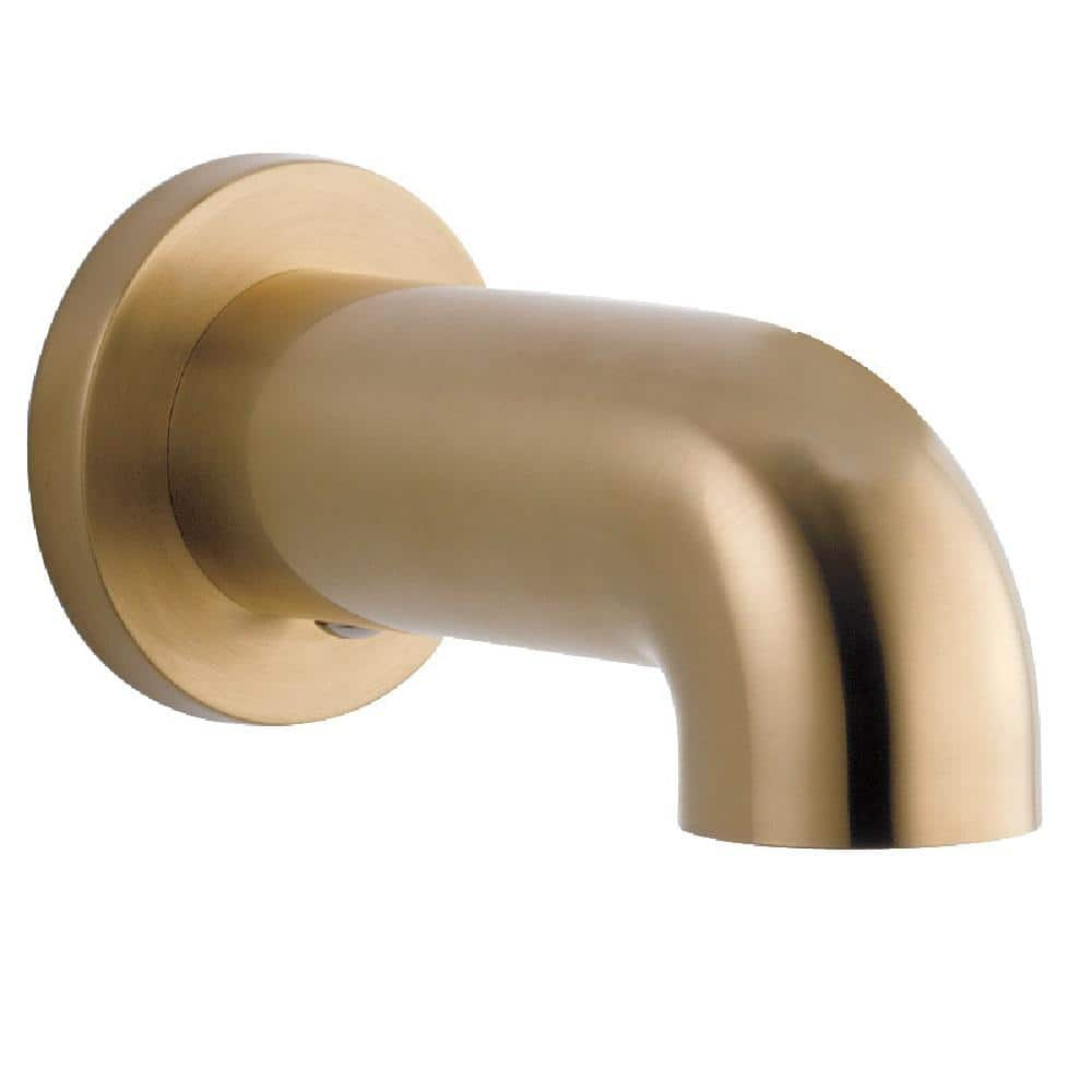 Delta Trinsic Gold 7 in. Non-Diverter Tub Spout in Champagne Bronze