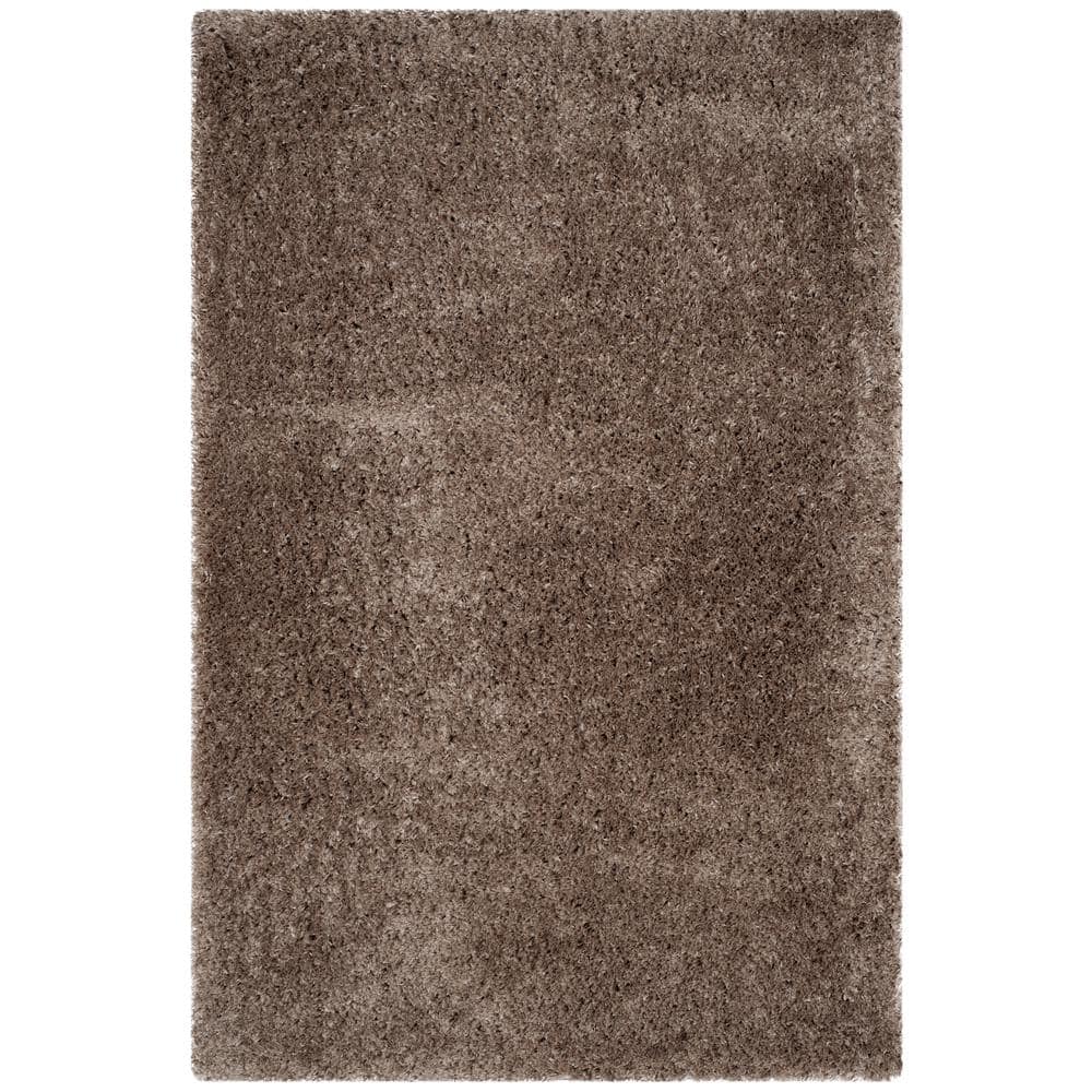 Mushroom Gray 4' x 6' Reversible Shag Area Rug