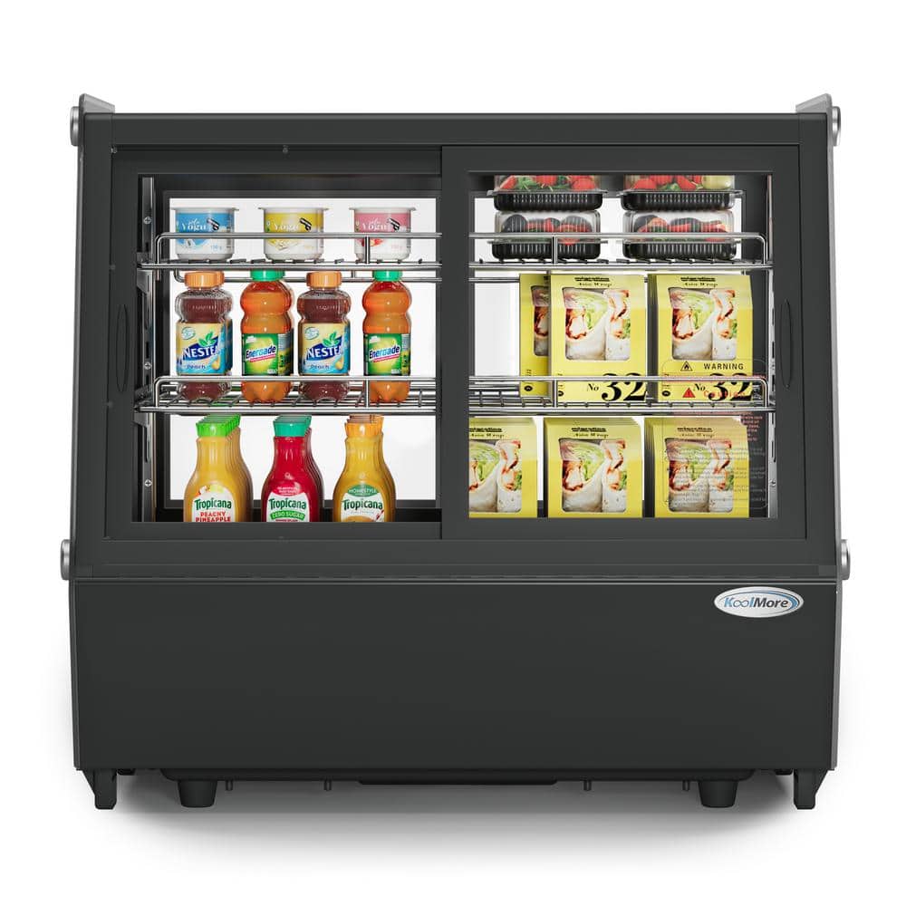 28 in. Self Service Countertop Display Refrigerator, 9 cu. ft. in Black