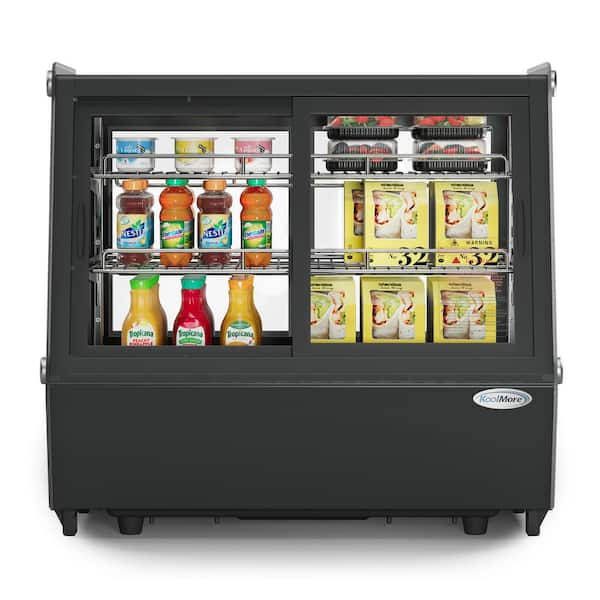 Koolmore 28 in. Self Service Countertop Display Refrigerator, 9 cu. ft. in Black