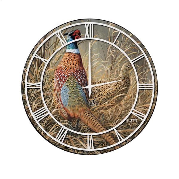 Unbranded "Late Season Solitude" Full Coverage Art and White Numbers Imaged Wall Clock
