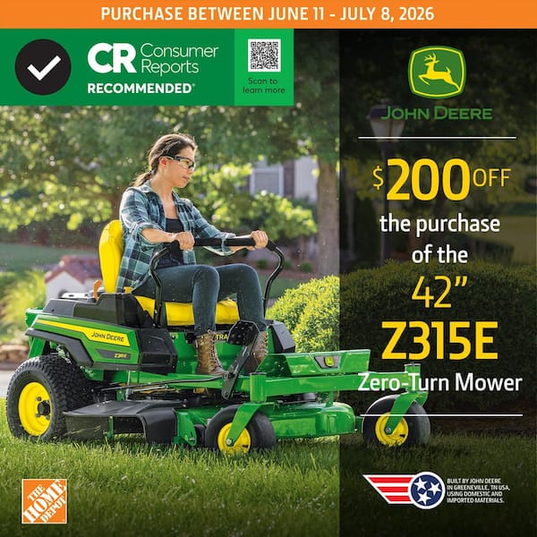 Z315E 42 in. 20 HP Gas Dual Hydrostatic Zero Turn Riding Lawn Mower