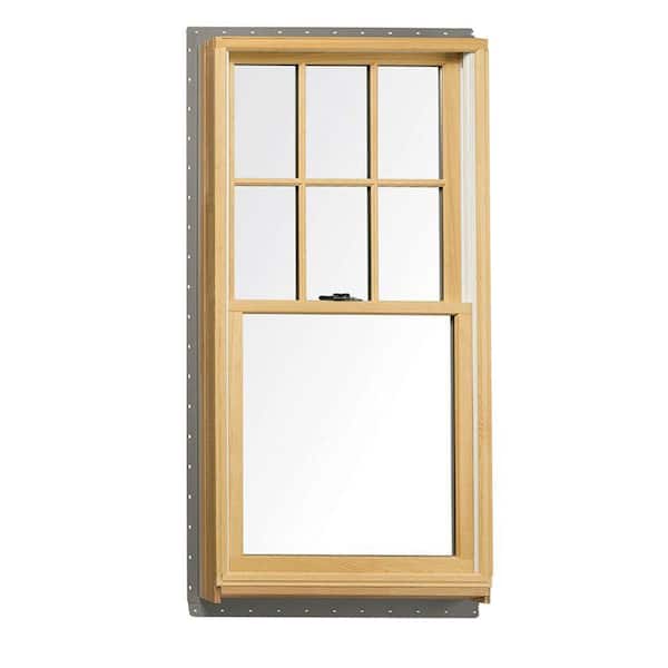 Andersen 37.625 in. x 56.875 in. 400 Series Tilt-Wash Double Hung Wood Window with White Exterior
