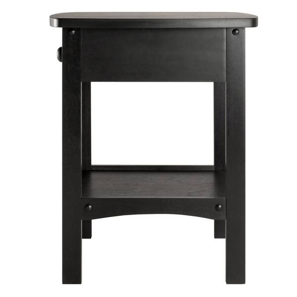 Black Winsome Wood Claire Accent Table