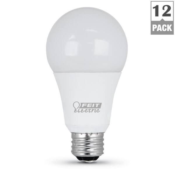 Feit Electric 100W Light Bulb Soft White 120V A19 1500 LMS 2000 Hour Life 4 Pack