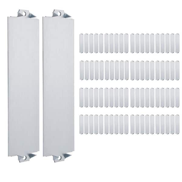 80-Piece 1.5 in. x 6 in. Steel Anti-Nail Protection Plate Shield, Nail Plates for Protection Plumbing Wiring