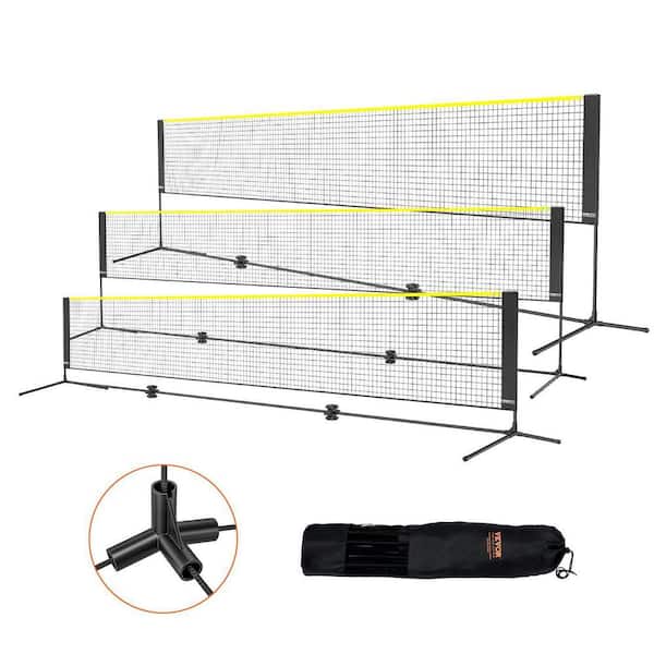 VEVOR Badminton Net Height Adjustable Volleyball Net 17 ft. W