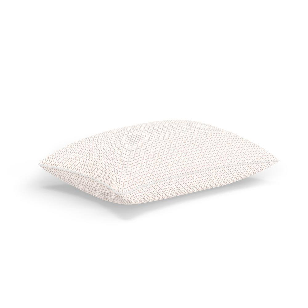 Jumbo White Memory Foam Bed Pillow with Copper Cover
