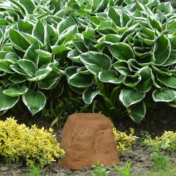 Sunnydaze Flat-Top Artificial Landscape Rock with Stakes-Sand DG