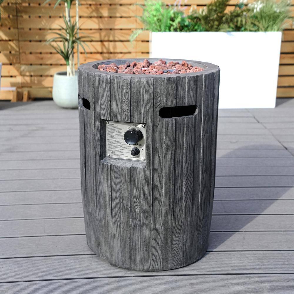 Moda Furnishings Gas Fire Pit with Stone wall modeling. Moda Furnishings Gas Fire Pit with Stone wall modeling.