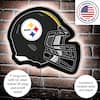 Evergreen Pittsburgh Steelers Helmet 19 in. x 15 in. Plug-in LED Lighted  Sign 8LED3824HMT - The Home Depot