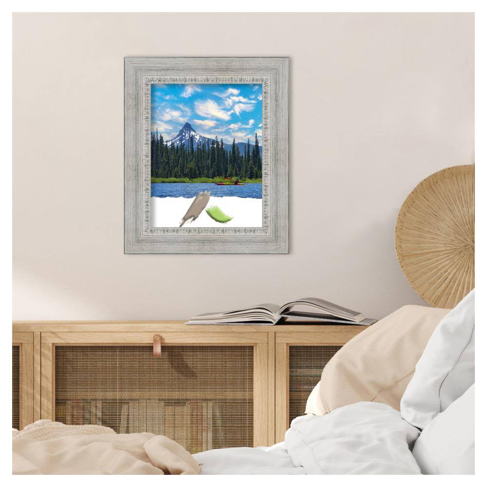 Rustic White 11x14 Distressed Wood Wall Frame
