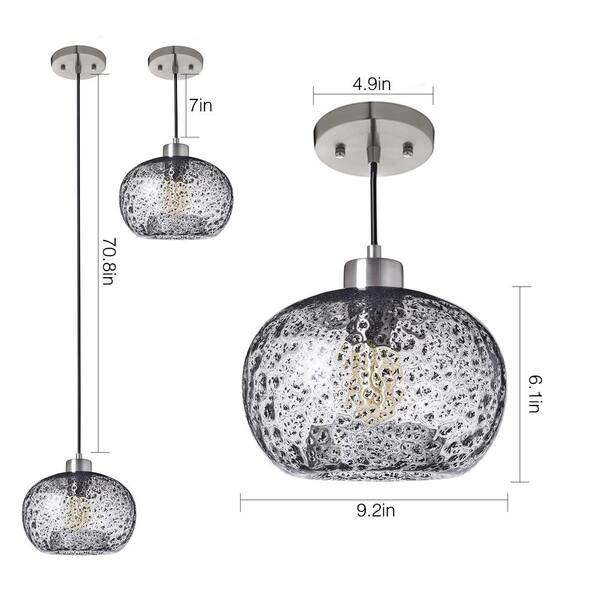 casamotion mini pendant light handblown glass hanging light