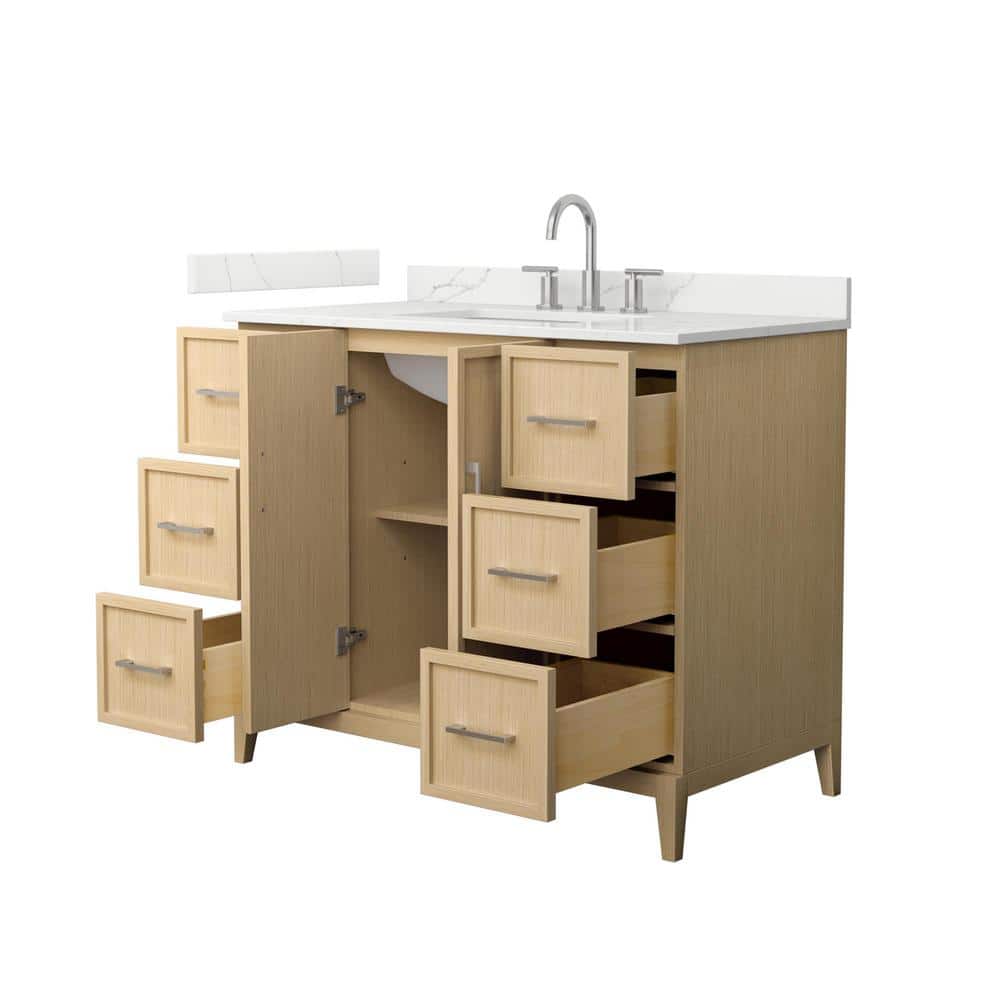 Elan 42'' Tan Oak Single Bathroom Vanity with Quartz Top