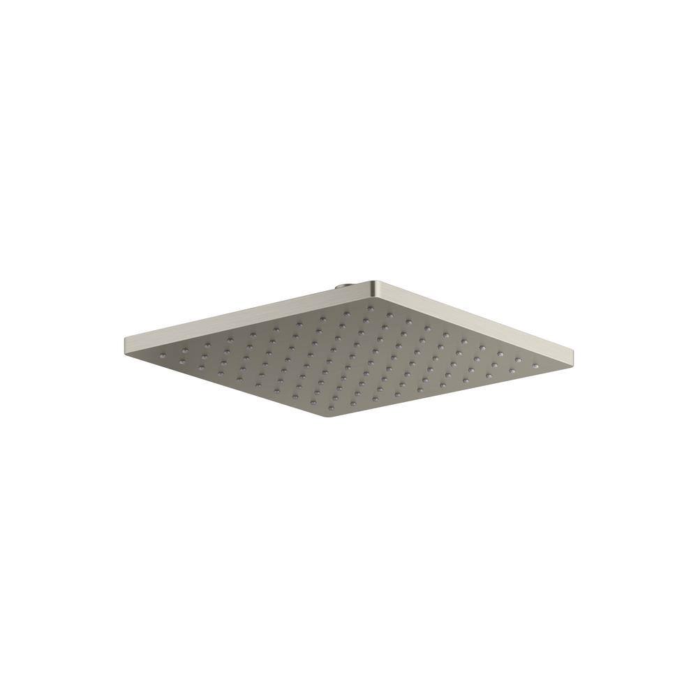 Polished Chrome 10" Square Rain Showerhead with Wall or Ceiling Mount