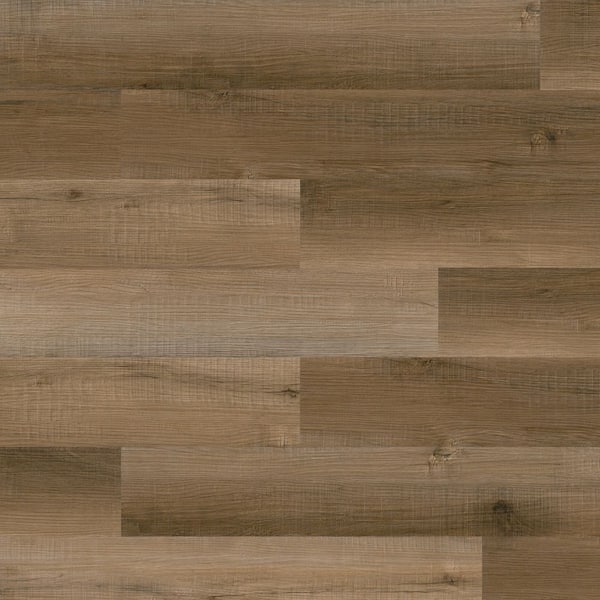 Hillside Hickory Oak 6 MIL x 6 in. x 36 in. Waterproof Click Lock Vinyl Plank Flooring (23.95 sq. ft. /case)