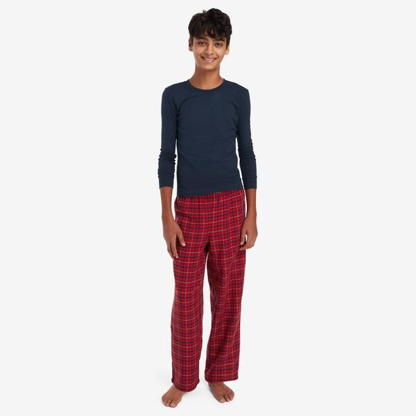 The Company Store Company Cotton Family Flannel Unisex Toddler 4T Red/Blue Pajama Set