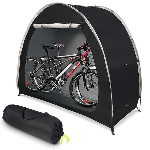 Poloma Portable Foldable Outdoor Bike Storage Tent 6.5 ft. x 2.7 ft. for 2-3 Bikes Water-Resistant