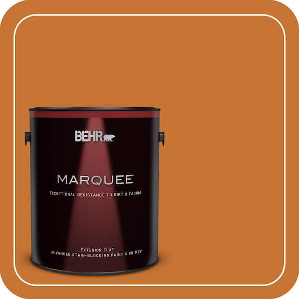 BEHR MARQUEE 1 gal. #S-H-270 October Flat Exterior Paint & Primer