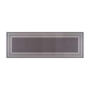 2 X 3 Gray Carmel Bordered Non Slip Doormat Indoor Area Rug