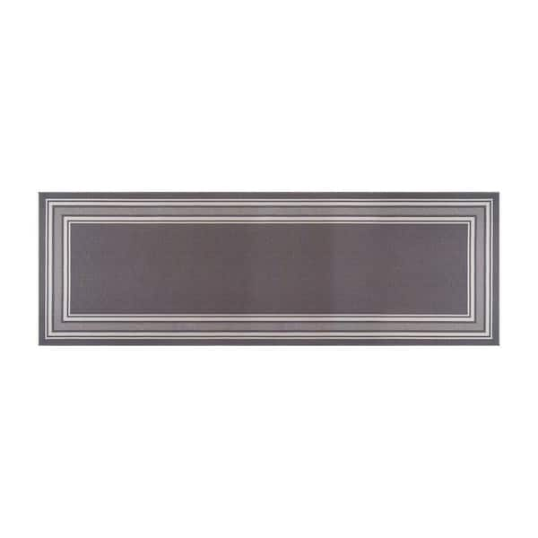 Beverly Rug 2 X 3 Gray Carmel Bordered Non Slip Doormat Indoor Area Rug