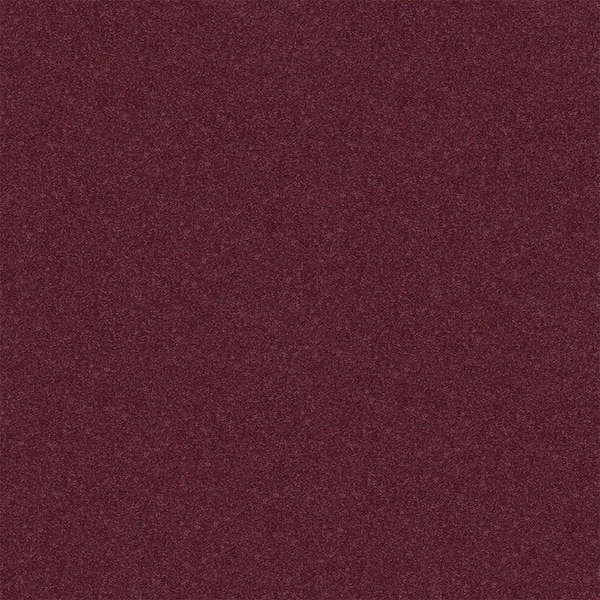 TrafficMaster Watercolors II - Grape - Purple 38.4 oz. Polyester Texture Installed Carpet