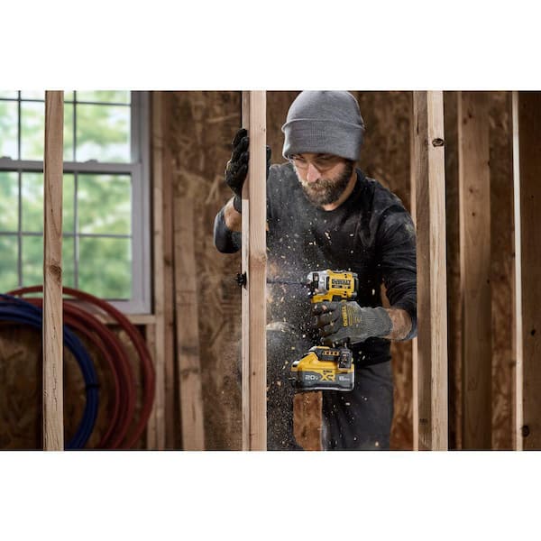 DEWALT - 20V MAX XR Lithium-Ion Cordless Impact Driver with 6.0 Ah Battery Pack and Charger Kit