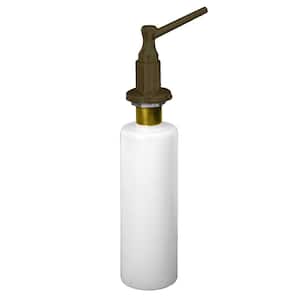 Kitchen Sink Deck Mount Liquid Soap/Hand Sanitizer Dispenser with Refillable 12 oz Bottle, Oil Rubbed Bronze