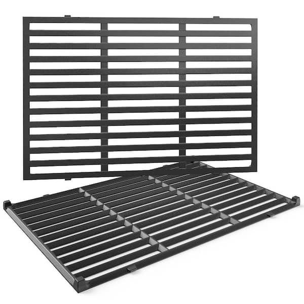 17.5 x 11.9 in Cast Iron Grill Grates for Weber Spirit 300 and Spirit II 300 Series, Replaces Weber 7638 7639, Set