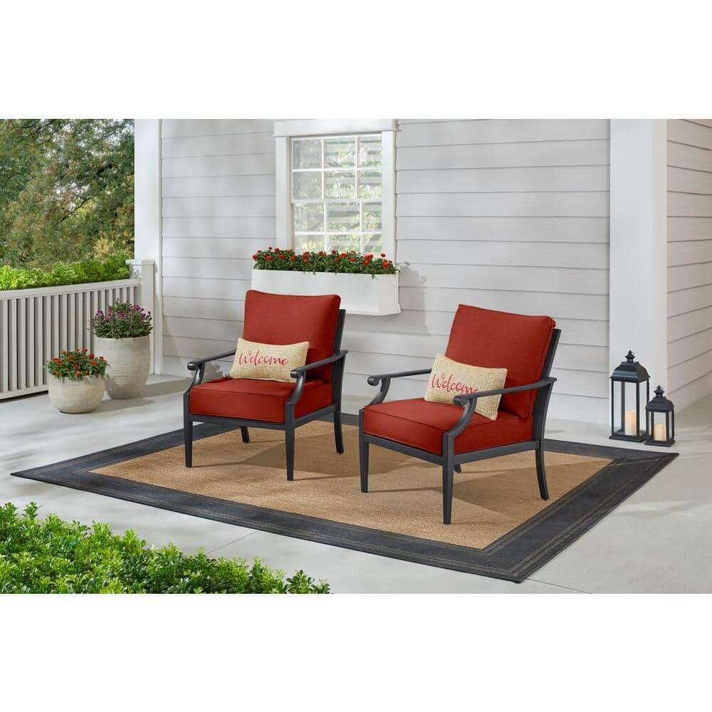 hampton 2 seater lounger set