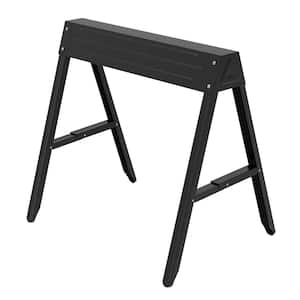 28.4 in. Steel Folding Sawhorse with Stable Locking Legs, Easy Setup, Compact Storage, Light-Weight