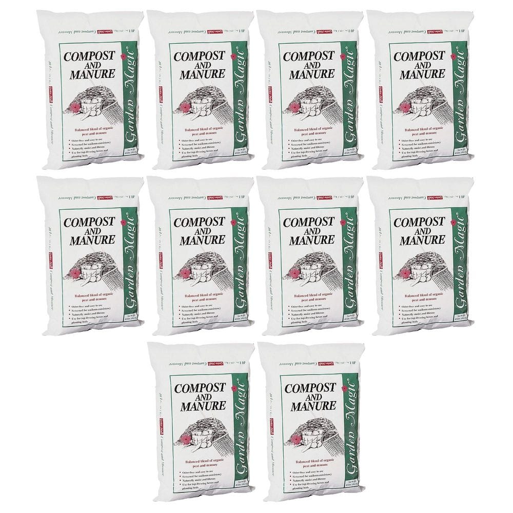 Lawn Garden Compost and Manure Blend, 40 Pound Bag (10-Pack) price history on PriceWatchPro