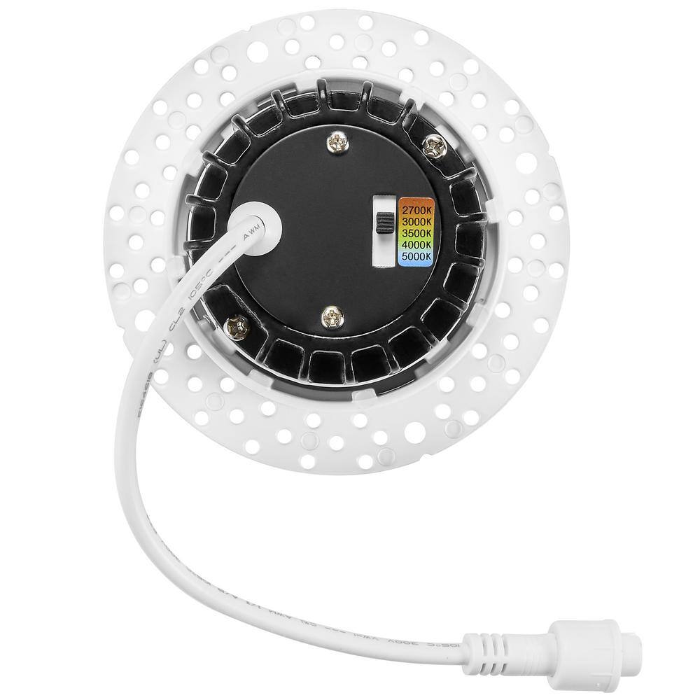 2-Inch White Aluminum Trimless Recessed LED Downlight